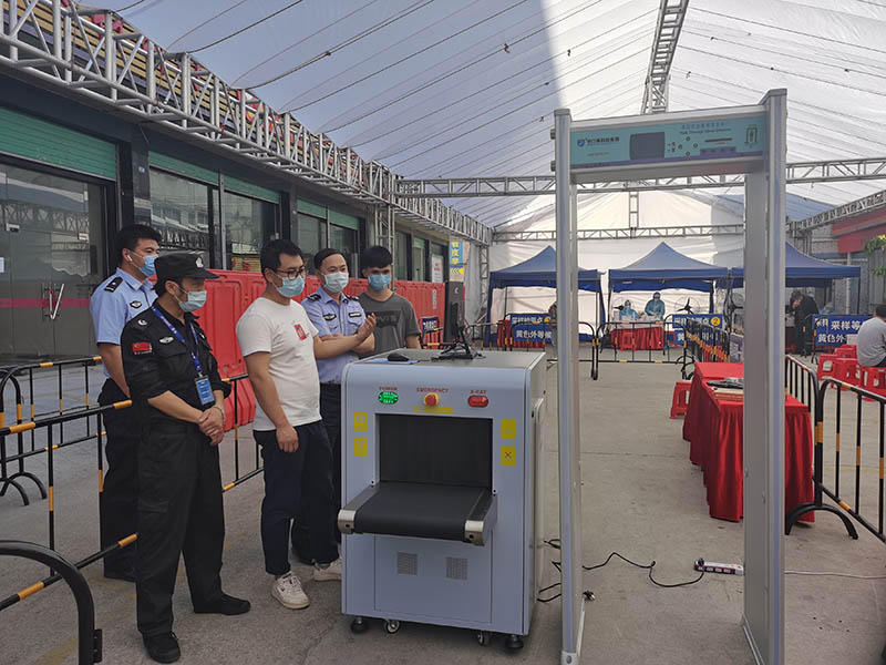 深圳一隔离点采用威尼斯5994安检机安检门等安检设备